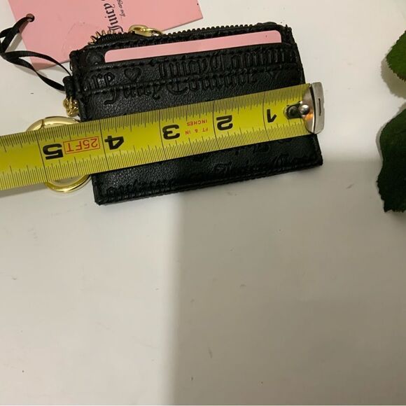 Juicy Couture Black Heart and Soul Forget Me Not Wristlet Purse NWT - Picture 4 of 9